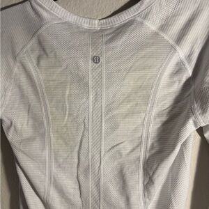lululemon athletica Swiftly Tech White Long Sleeve Tee